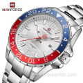 Top Luxury NAVIFORCE 9192 Men's Watches 2021 Business Classic Stainless Steel Calendar Clock Waterproof Quartz Male Watch